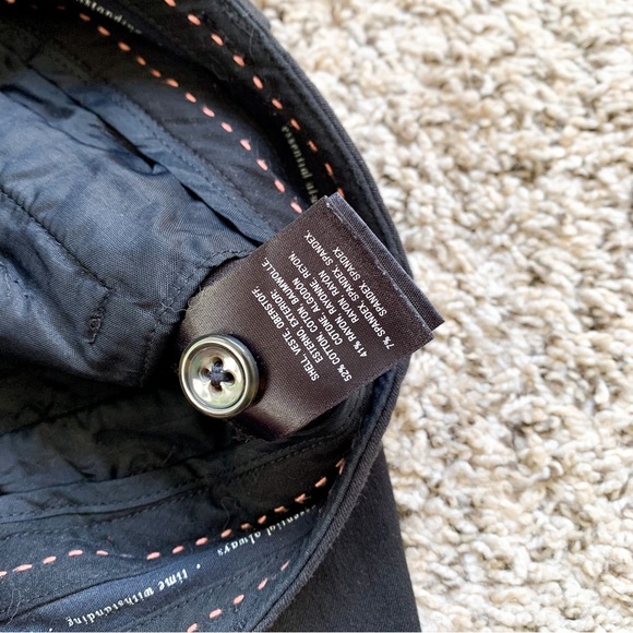 Anthropologie The Essential Slim Lace Up Trousers in Black size 0 - Picture 14 of 14